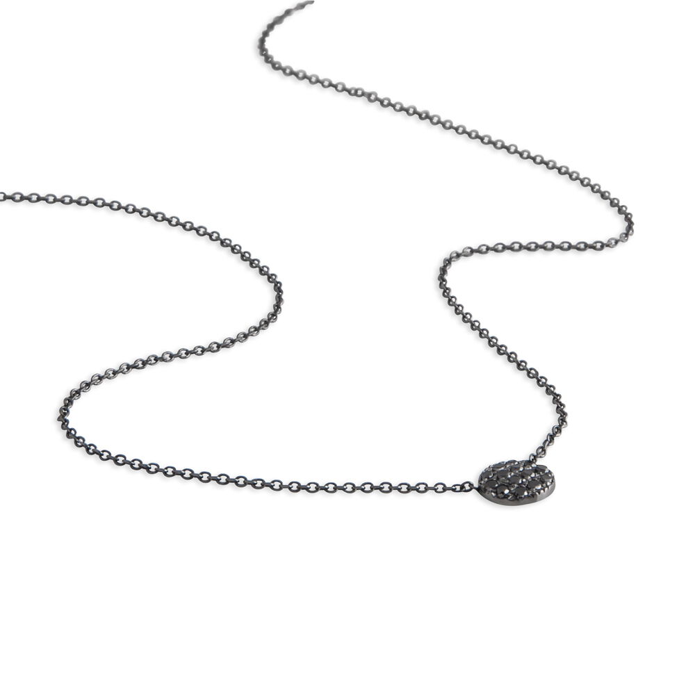 Collier Teani Or Blanc Diamant - Colliers avec pierres Femme | Marc Orian