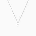 Collier Fedora Argent Blanc - Colliers fantaisie Femme | Marc Orian