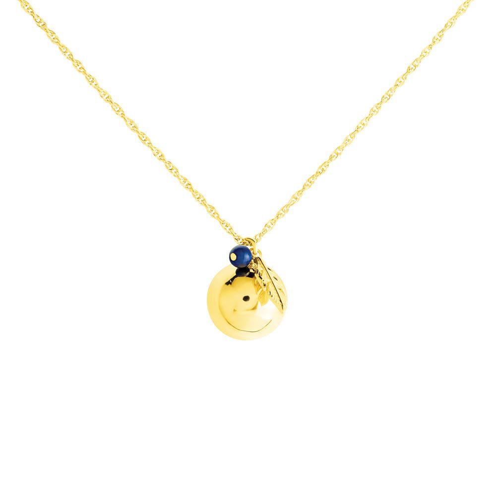 Collier My Bola Acier Jaune Aventurine -  Femme | Marc Orian
