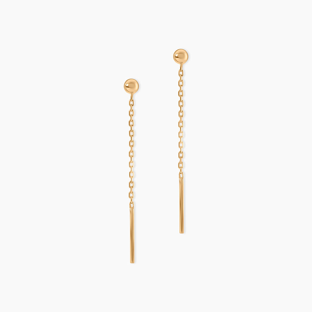 Boucles D'Oreilles Pendantes Falone Plaqu&eacute; Or Jaune - Pendantes Femme | Marc Orian