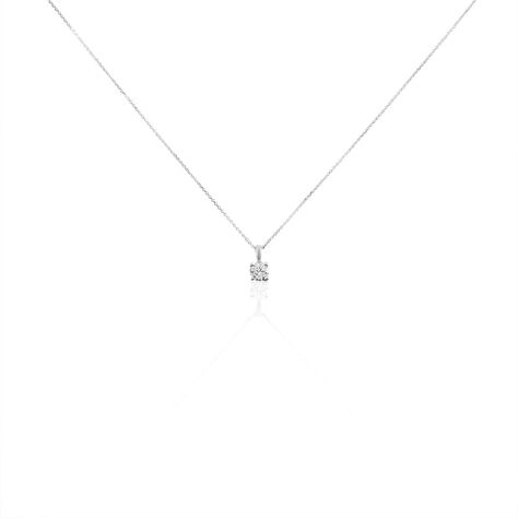 Collier Aphrodite Or Blanc Diamant Synthetique - Colliers avec pierres Femme | Marc Orian