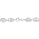 Bracelet Carrus Maille Grain De Cafe Argent Blanc - Bracelets mailles Homme | Marc Orian