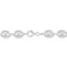 Bracelet Carrus Maille Grain De Cafe Argent Blanc - Bracelets mailles Homme | Marc Orian
