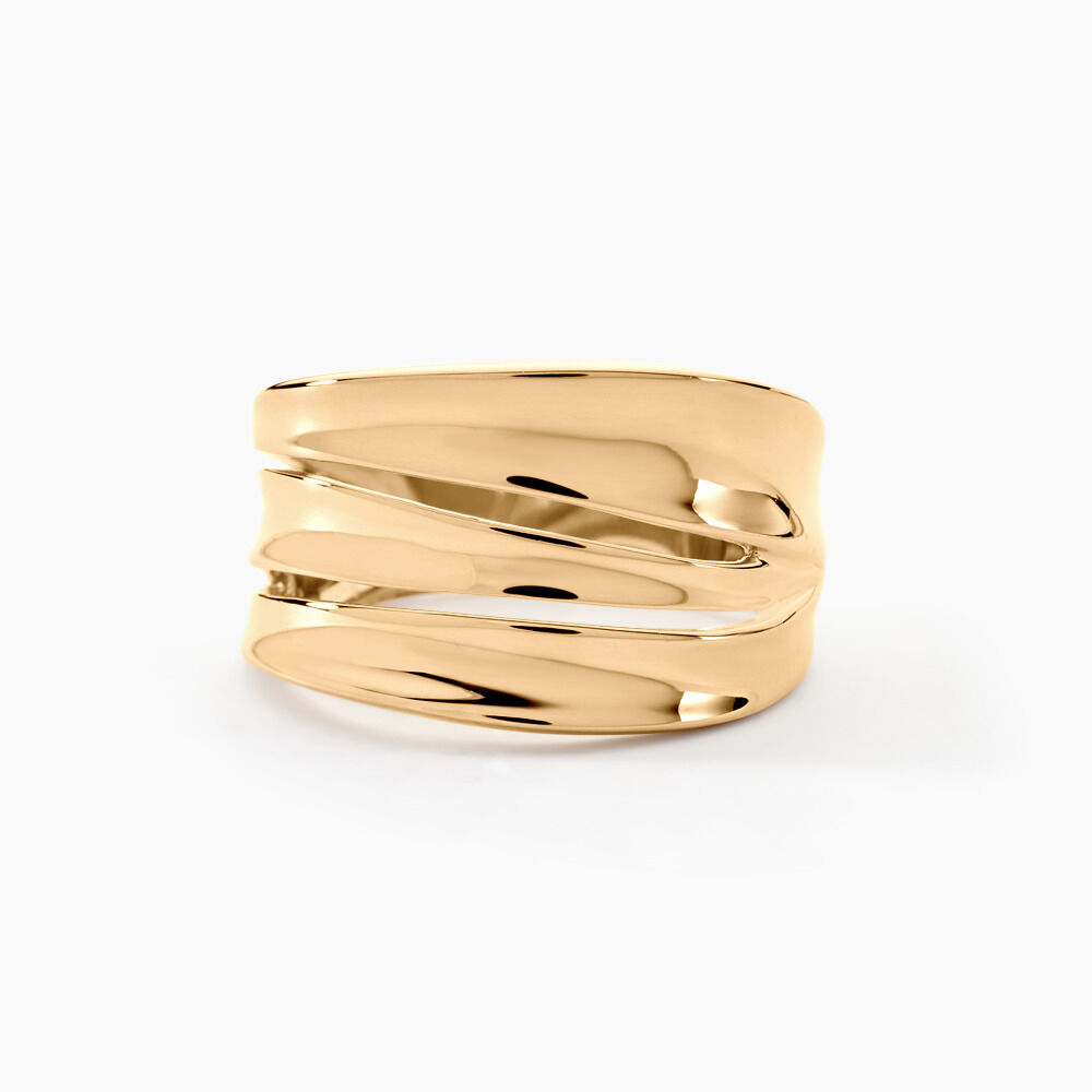 Bague Edwyna Plaqu&eacute; Or Jaune - Bijoux fantaisie Femme | Marc Orian