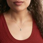 Collier Angelika Or Blanc Emeraude Et Diamant - Colliers avec pierres Femme | Marc Orian