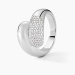 Bague Josyne Argent Blanc Oxyde De Zirconium - Bagues avec pierre Femme | Marc Orian