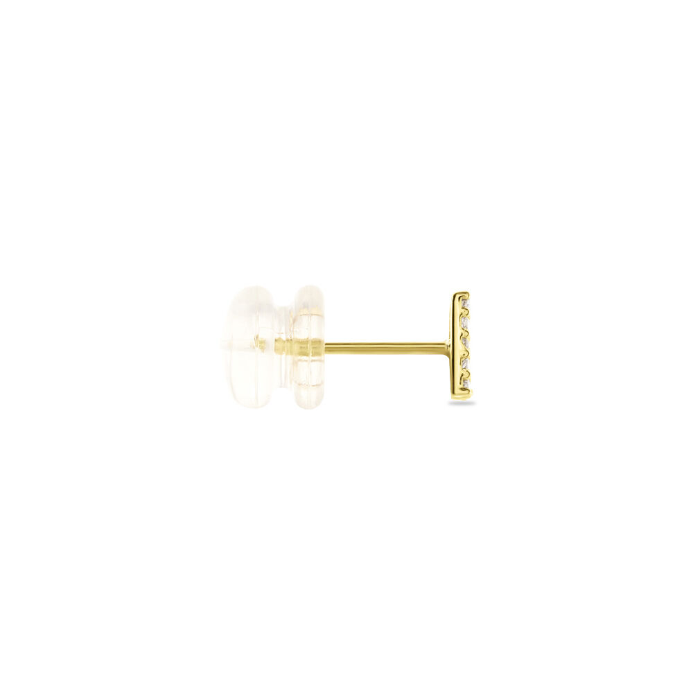 Boucle D'oreille Puce Unitaire Jodoca Or Jaune Oxyde De Zirconium - Puces Femme | Marc Orian