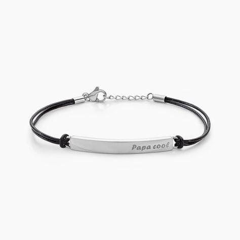 Bracelet Vicenzo Acier Blanc - Bracelets cuir Homme | Marc Orian