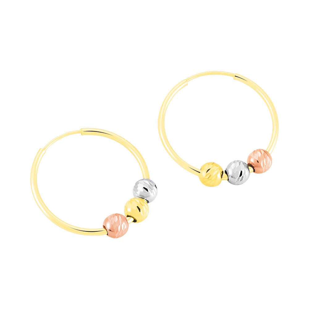 Créoles Eudocia Or Tricolore - Créoles Femme | Marc Orian