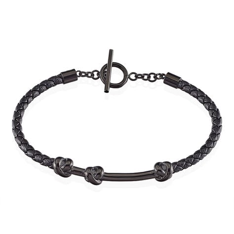 Bracelet Emilien Acier Noir - Bracelets cuir Homme | Marc Orian