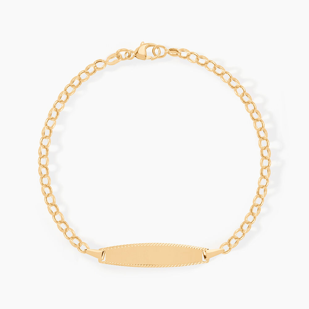 Bracelet Identit&eacute; Marcel Or Jaune - Gourmettes Enfant | Marc Orian