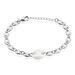 Bracelet Ashoka Argent Blanc Céramique - Bracelets chaînes Femme | Marc Orian