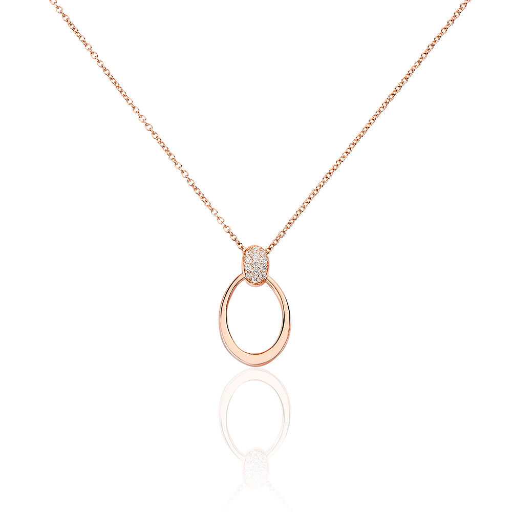Collier Mahelia Argent Rose Oxyde De Zirconium - Colliers avec pierres Femme | Marc Orian