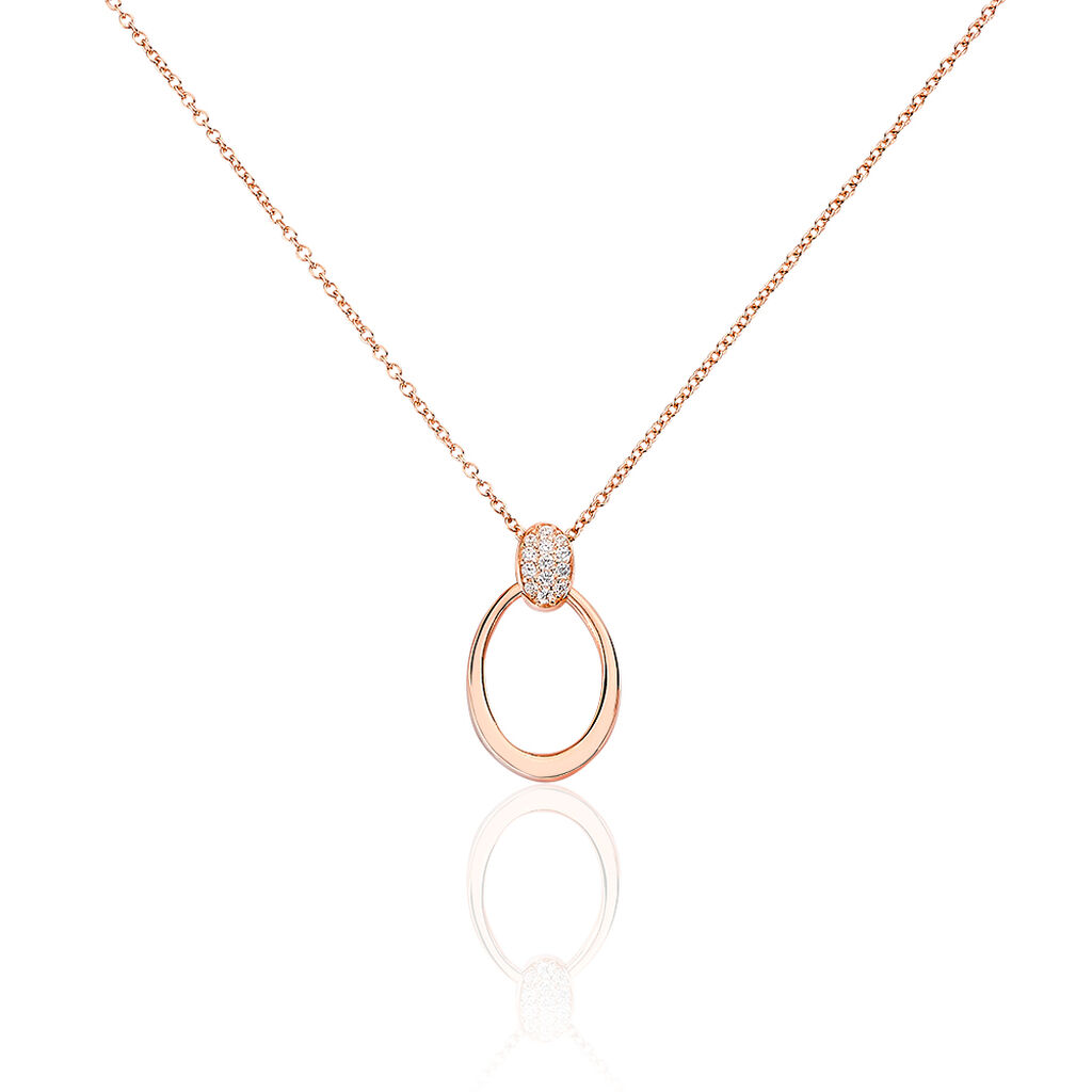 Collier Mahelia Argent Rose Oxyde De Zirconium - Colliers avec pierres Femme | Marc Orian