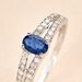 Bague Carlton Or Blanc Saphir Diamant - Solitaires Femme | Marc Orian