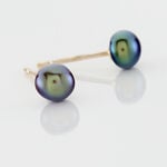 Boucles D'oreilles Puces Kesya Or Jaune Perle De Culture - Boucles d'oreilles mariage Femme | Marc Orian