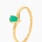 Bague Solitaire Pluie D'Eclat Or Jaune Emeraude - Bagues vintage Femme | Marc Orian