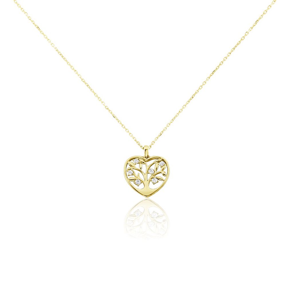 Collier Or Jaune Shantelle Oxyde De Zirconium - Colliers avec pierres Femme | Marc Orian