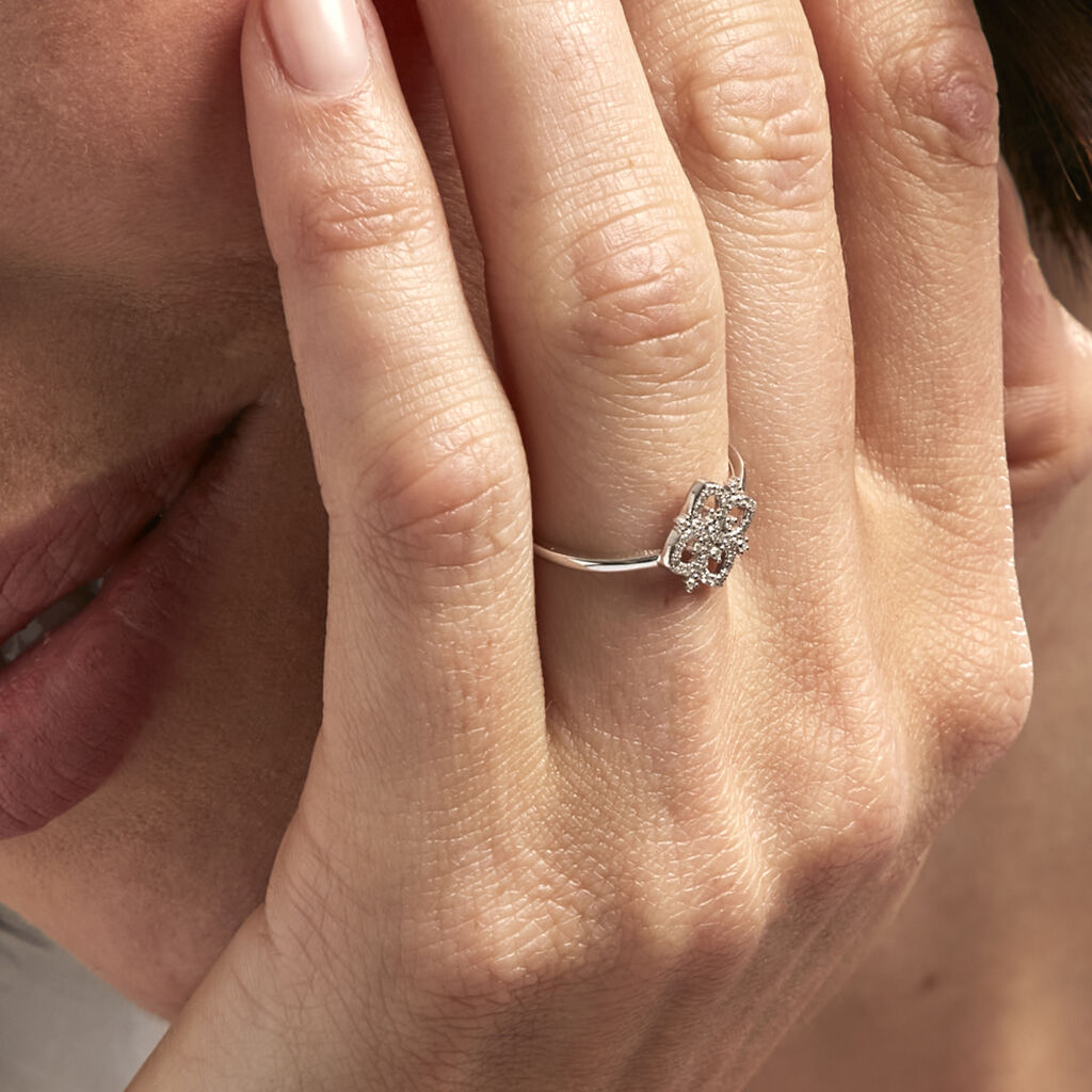 Bague Vasya Or Blanc Diamant - Bagues Femme | Marc Orian