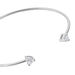 Bracelet Jonc Andriana Argent Blanc Oxyde De Zirconium - Bracelets joncs Femme | Marc Orian