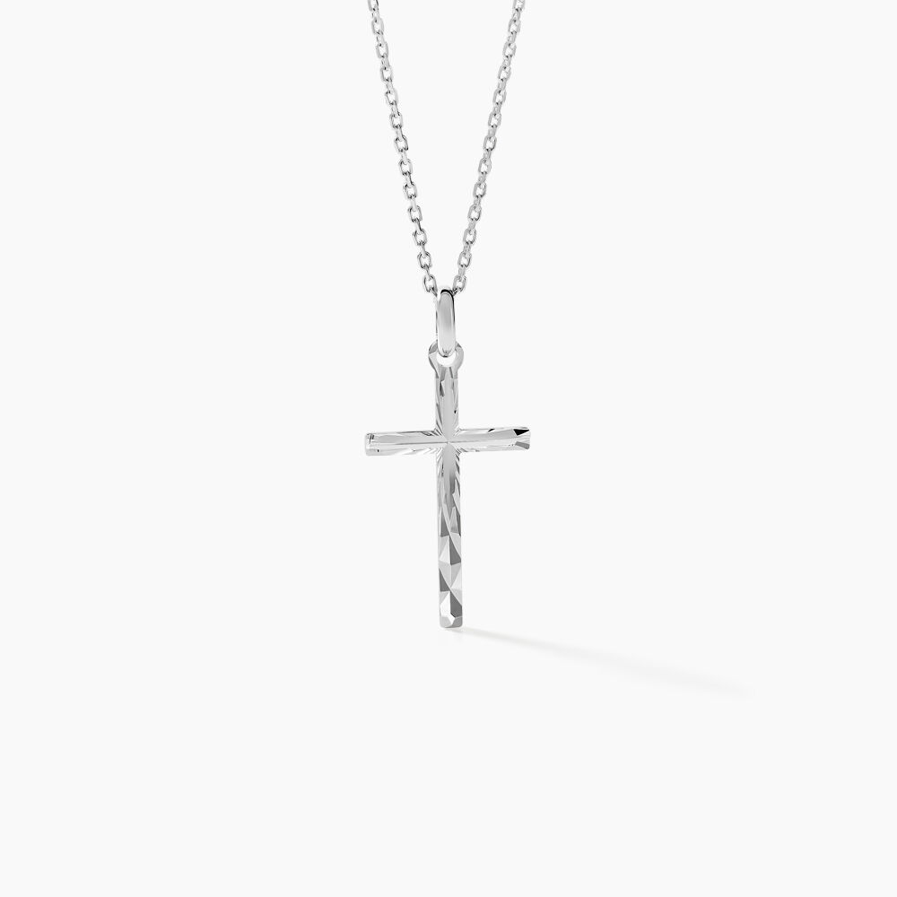 Pendentif Desilia Cisel&eacute;e Argent Blanc - Bijoux fantaisie Famille | Marc Orian