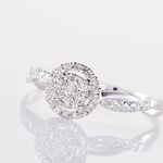 Bague Or Blanc Vesunna Diamants - Parures de mariage Femme | Marc Orian