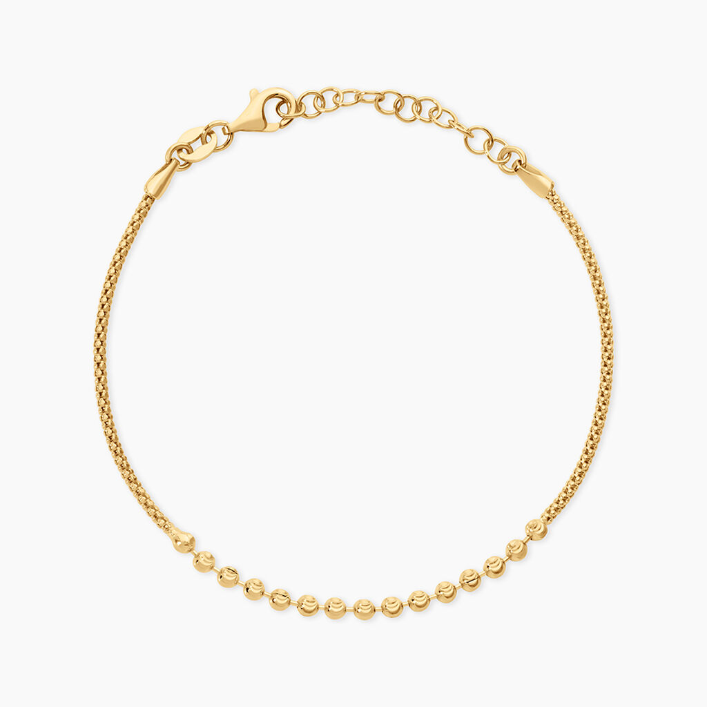 Bracelet Damaris Argent Dor&eacute; A L'Or 750/1000 - Bracelets cha&icirc;nes Femme | Marc Orian