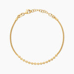Bracelet Damaris Argent Dor&eacute; A L'Or 750/1000 - Bracelets cha&icirc;nes Femme | Marc Orian