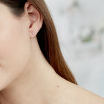 Boucles D'oreilles Puces Victoria Or Blanc Diamant - Puces Femme | Marc Orian