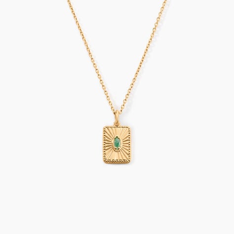 Collier Acapulco Plaqué Or Jaune Aventurine - Colliers avec pierres Femme | Marc Orian