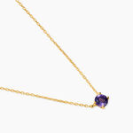 Collier Safae Or Jaune Am&eacute;thyste - Colliers avec pierres Femme | Marc Orian