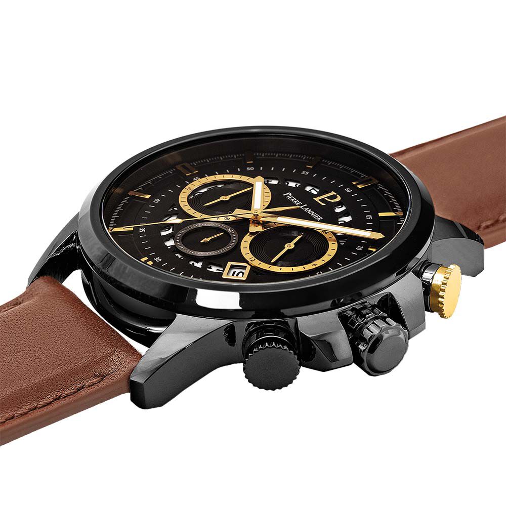 Montre Pierre Lannier Sentinelle Noir - Montres étanches Homme | Marc Orian