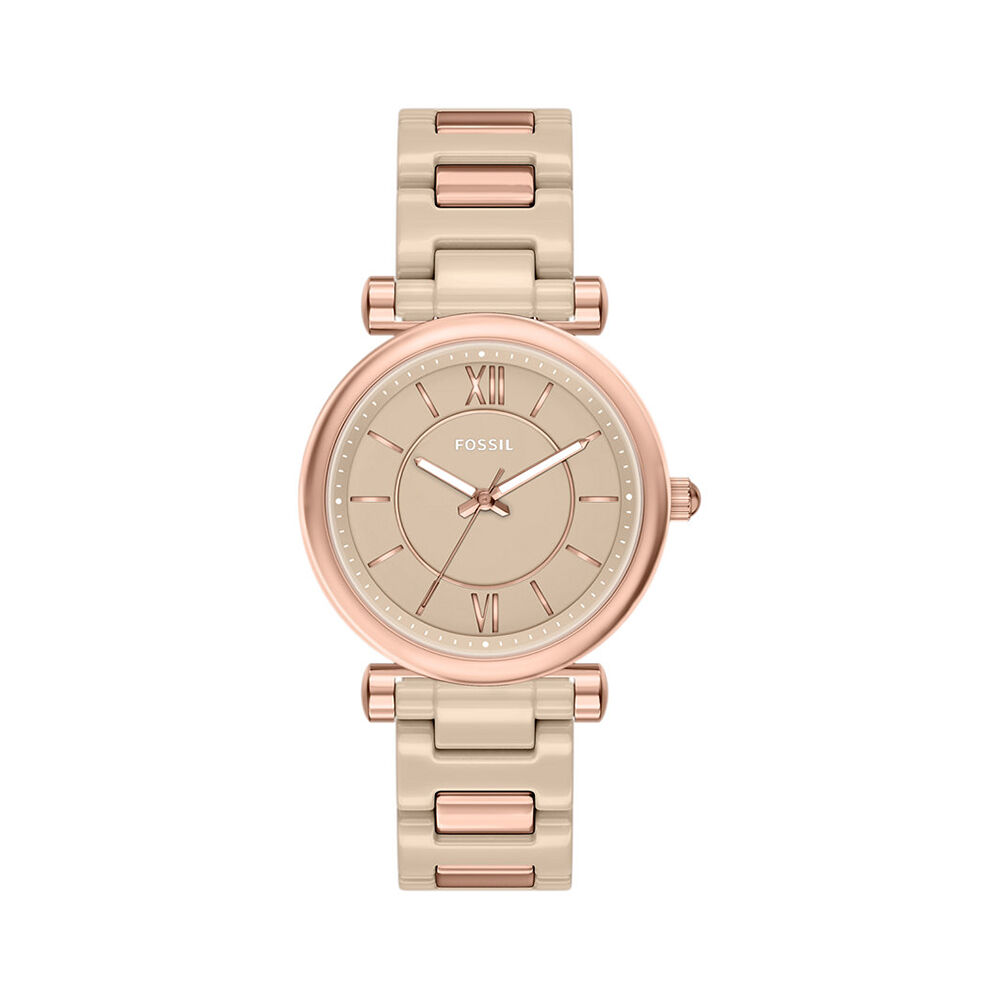 Montre Fossil Carlie 38 Beige - Montres &eacute;tanches Femme | Marc Orian