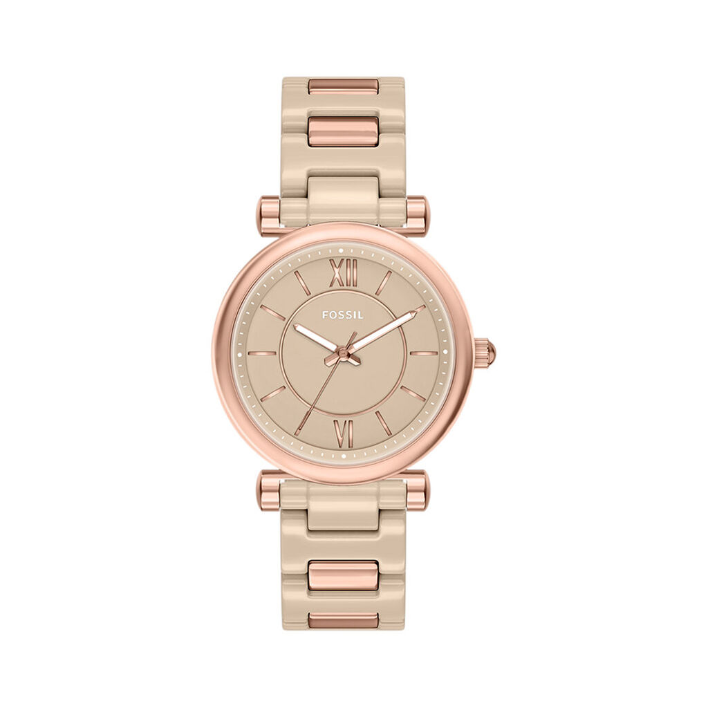 Montre Fossil Carlie 38 Beige - Montres &eacute;tanches Femme | Marc Orian