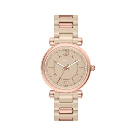 Montre Fossil Carlie 38 Beige - Montres &eacute;tanches Femme | Marc Orian