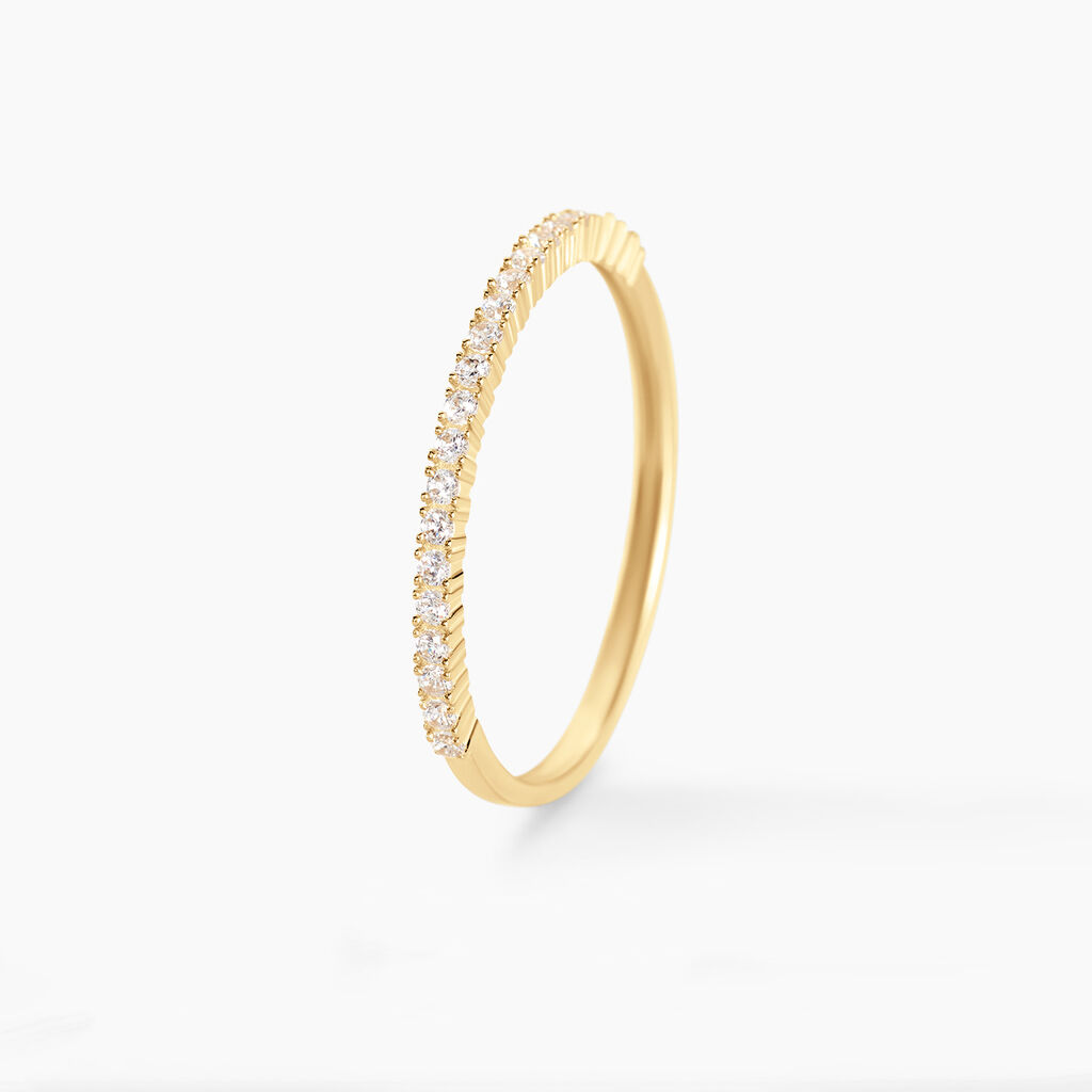 Alliance Julietta Or Jaune Oxyde De Zirconium - Alliances duo Femme | Marc Orian
