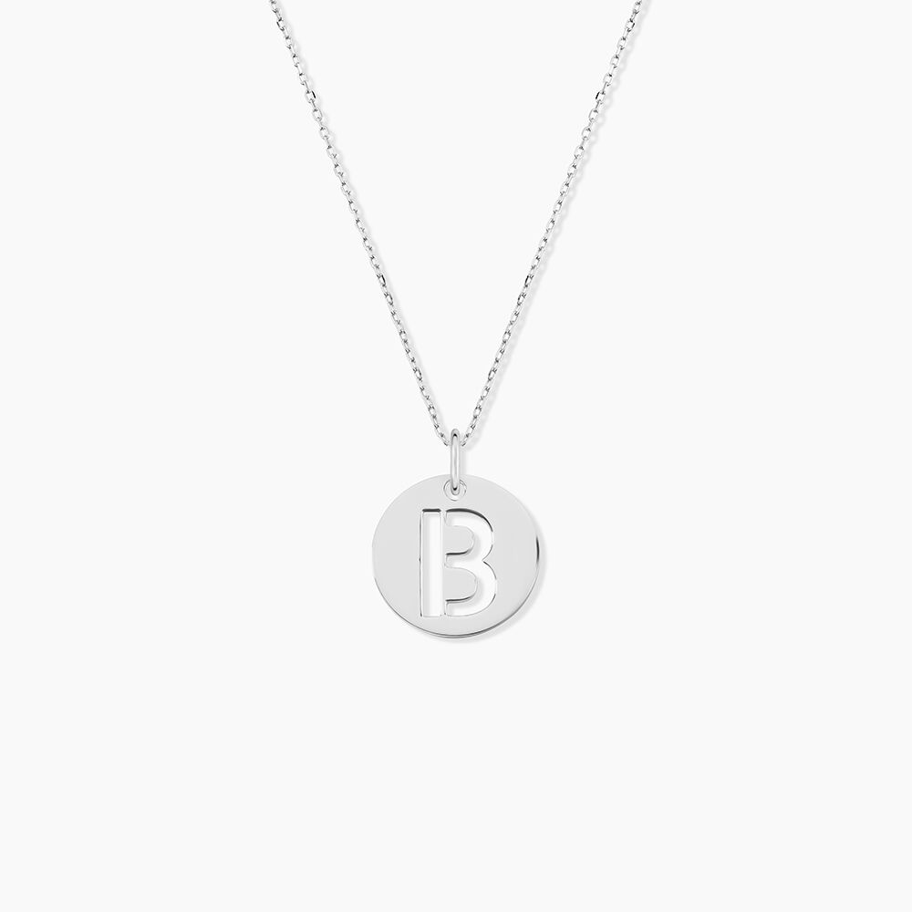 Pendentif Elio B Argent Blanc - Bijoux fantaisie Famille | Marc Orian