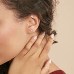 Boucles D'oreilles Puces Laena Argent Blanc Oxyde De Zirconium - Puces Femme | Marc Orian