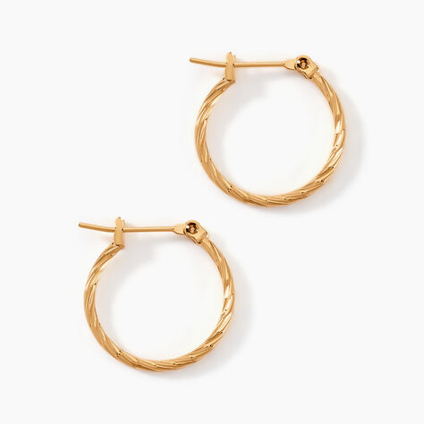 Cr&eacute;oles Anusha Plaqu&eacute; Or Dor&eacute; - Cr&eacute;oles Femme | Marc Orian