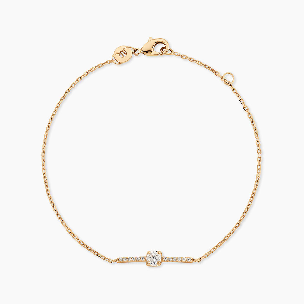 Bracelet Fergie Plaqu&eacute; Or Jaune Oxyde De Zirconium - Bracelets fantaisie Femme | Marc Orian