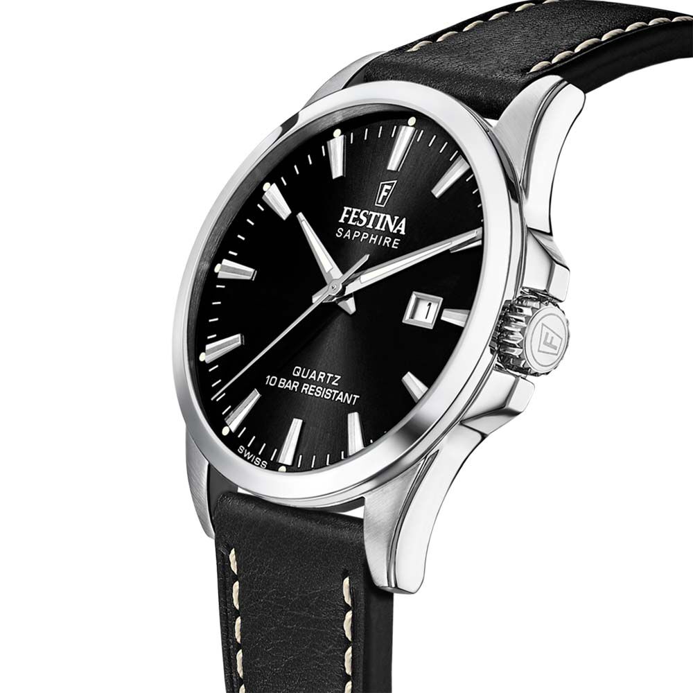 Montre Festina Swiss Made 41 Noir - Montres classiques Homme | Marc Orian