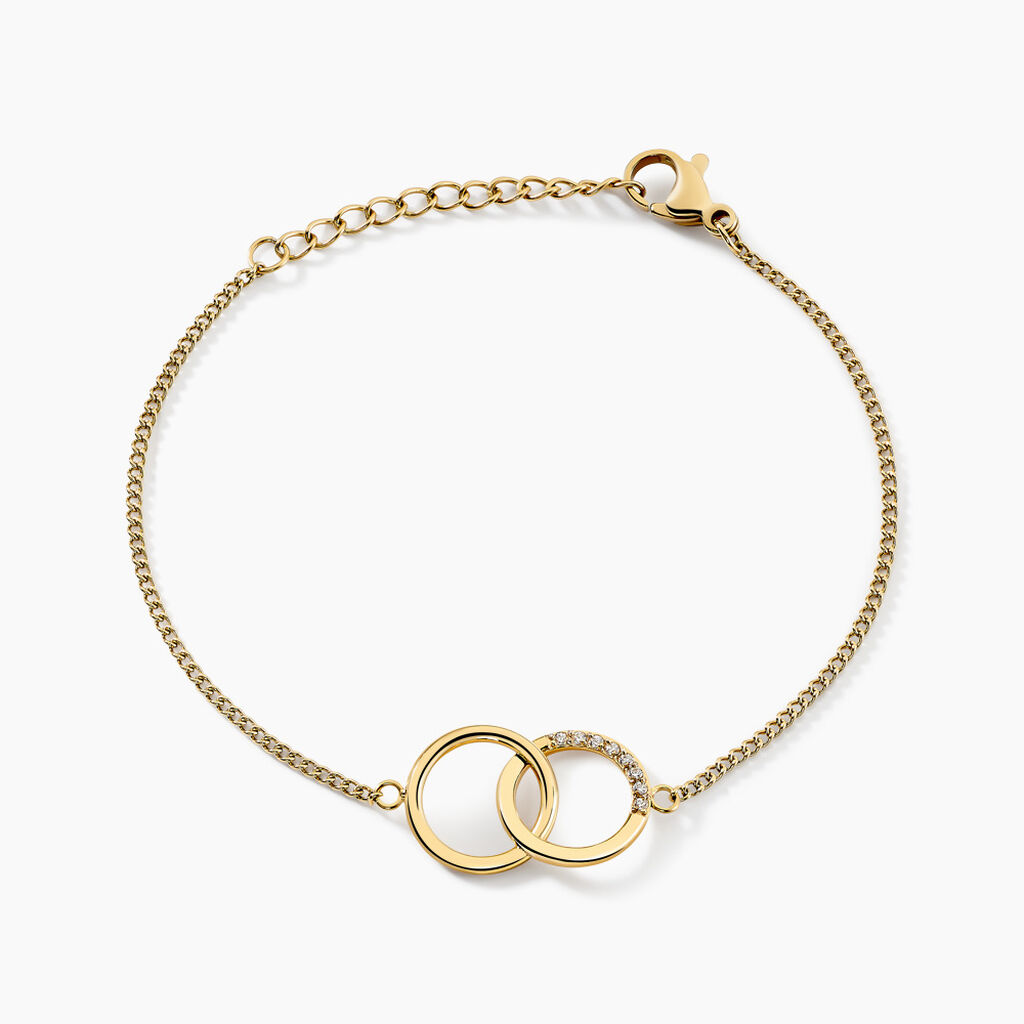 Bracelet Aurore Acier Dor&eacute; Oxydes - Bracelets cha&icirc;nes Femme | Marc Orian