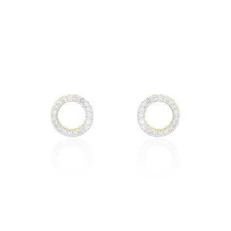 Boucles D'oreilles Puces Maude Or Jaune Diamant - Puces Femme | Marc Orian