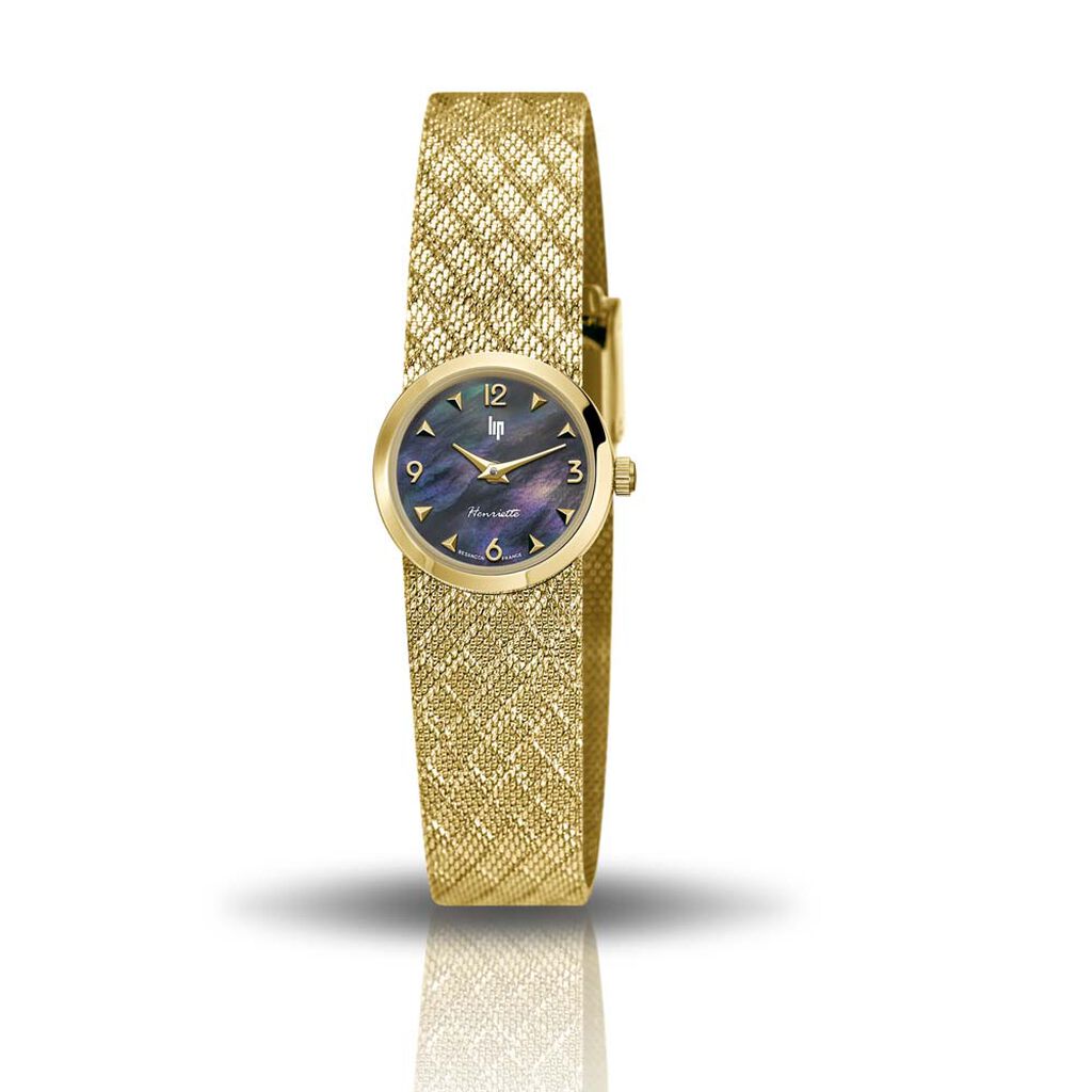 Montre Lip Henriette 22 Nacre Noire - Montres classiques Femme | Marc Orian