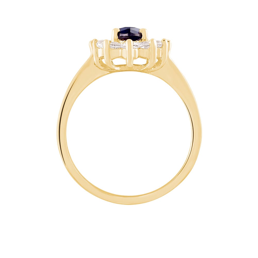 Bague Lisea Plaqu&eacute; Or Jaune Verre Et Oxyde De Zirconium - Bijoux fantaisie Femme | Marc Orian