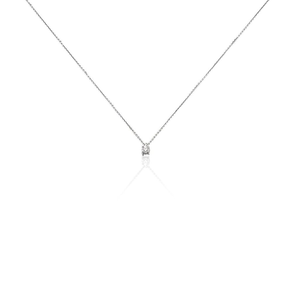 Collier Elfa Or Blanc Diamant - Colliers avec pierres Femme | Marc Orian