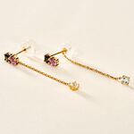 Boucles D'oreilles Pendantes Amaranta Or Jaune Topaze Am&eacute;thyste - Pendantes Femme | Marc Orian