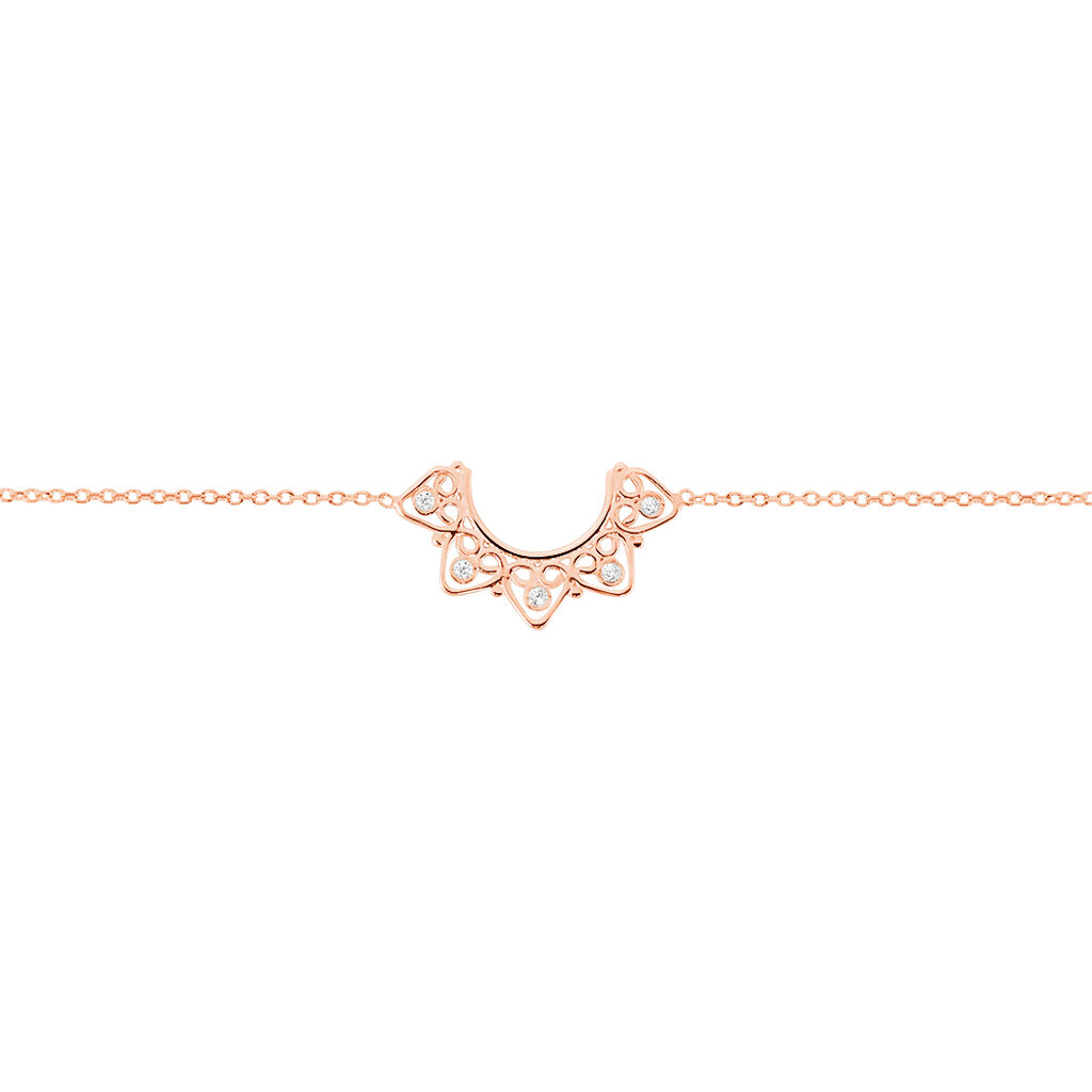 Bracelet Jemma Or Rose Oxyde De Zirconium - Bracelets chaînes Femme | Marc Orian