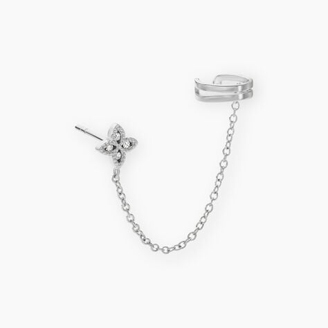 Bijou D'oreille Unitaire Argent Blanc Heh Oxydes De Zirconium - Piercings d'oreilles Femme | Marc Orian