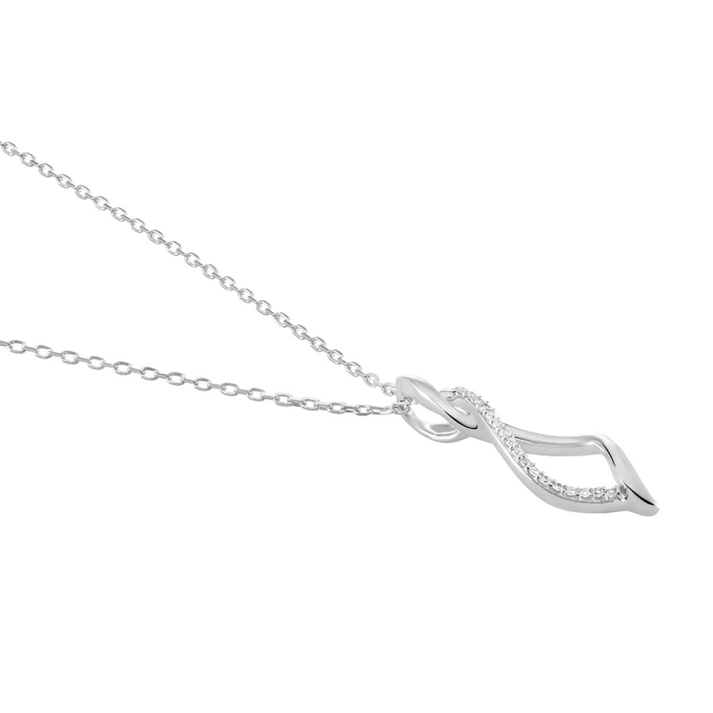 Collier Valiouchka Or Blanc Diamant - Colliers Femme | Marc Orian